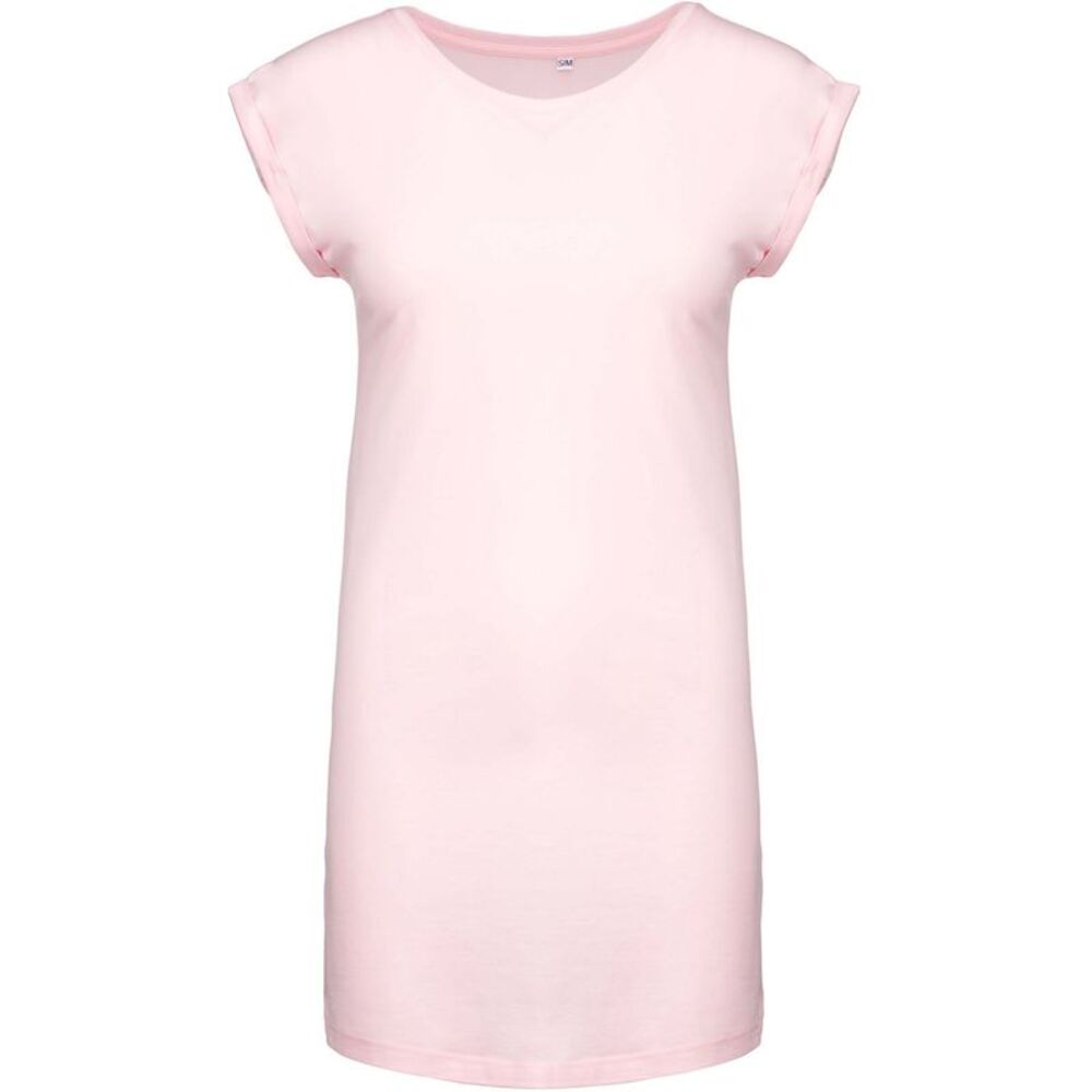 Kariban Womens/Ladies T-Shirt Dress / Pale Pink